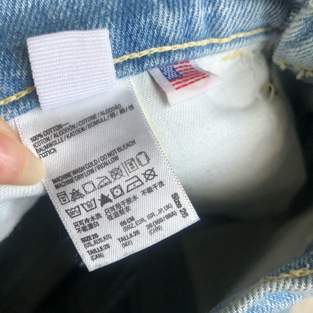 American Apparel High Waisted Jean Short - Picture 6 of 6